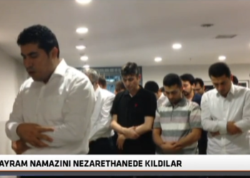 Bayram namazını nezarethanede kıldılar