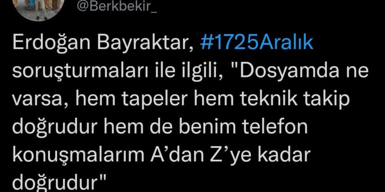 Twitter’da 17-25 Aralık yolsuzluk haftasında bunlar paylaşıldı