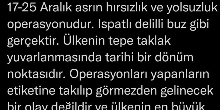 Twitter’da 17-25 Aralık yolsuzluk haftasında bunlar paylaşıldı